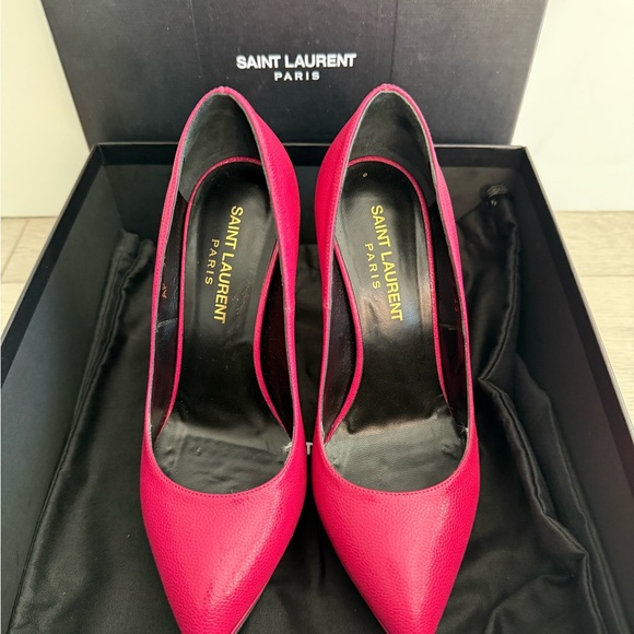Saint Laurent Fuchsia Heels (Sz 5-5 1/2) - Picture 5 of 6